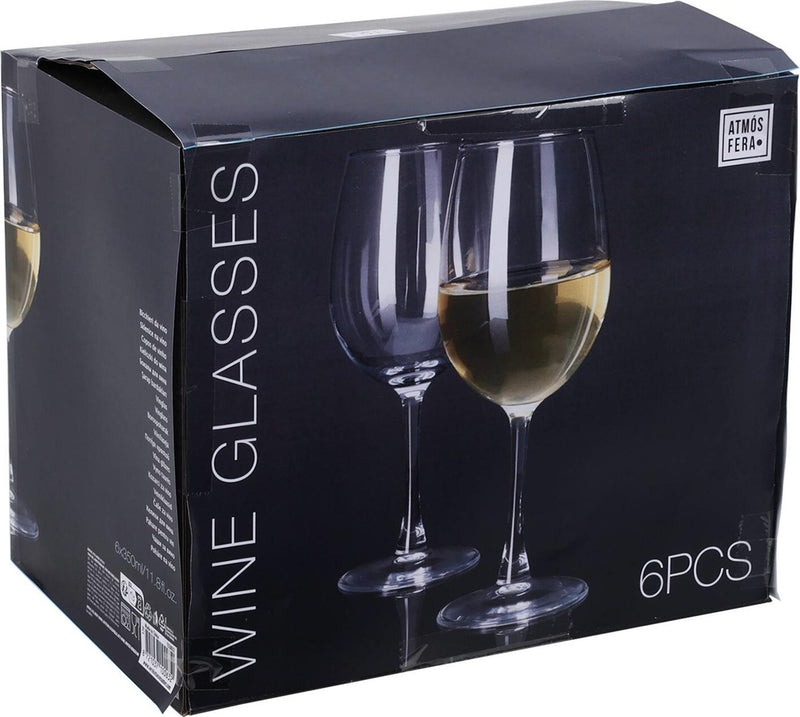 Chargez l'image dans la visionneuse de la galerie, Atmos fera wijnglazenset witte wijn 6-delig 350ml ã˜6xh20,5cm
