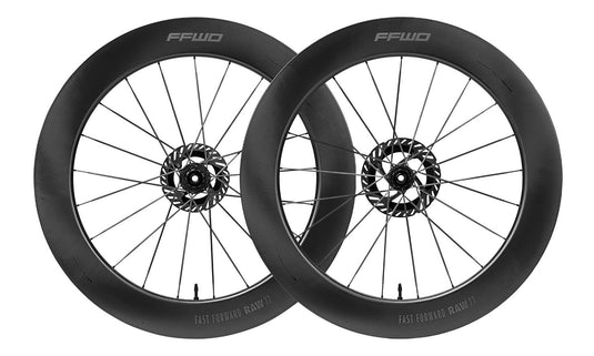 Shimano ffwd wielset raw77 fcc 77mm 2:1 ceramicspeed 12sp mat zwart