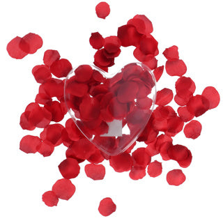 Kaemingk rozenblaadjes rood in giftbox hart | 4 stuks