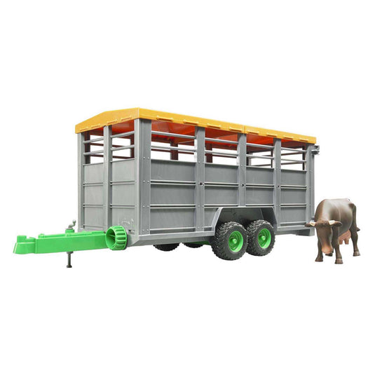 Bruder veetransportwagen met koe 1:16