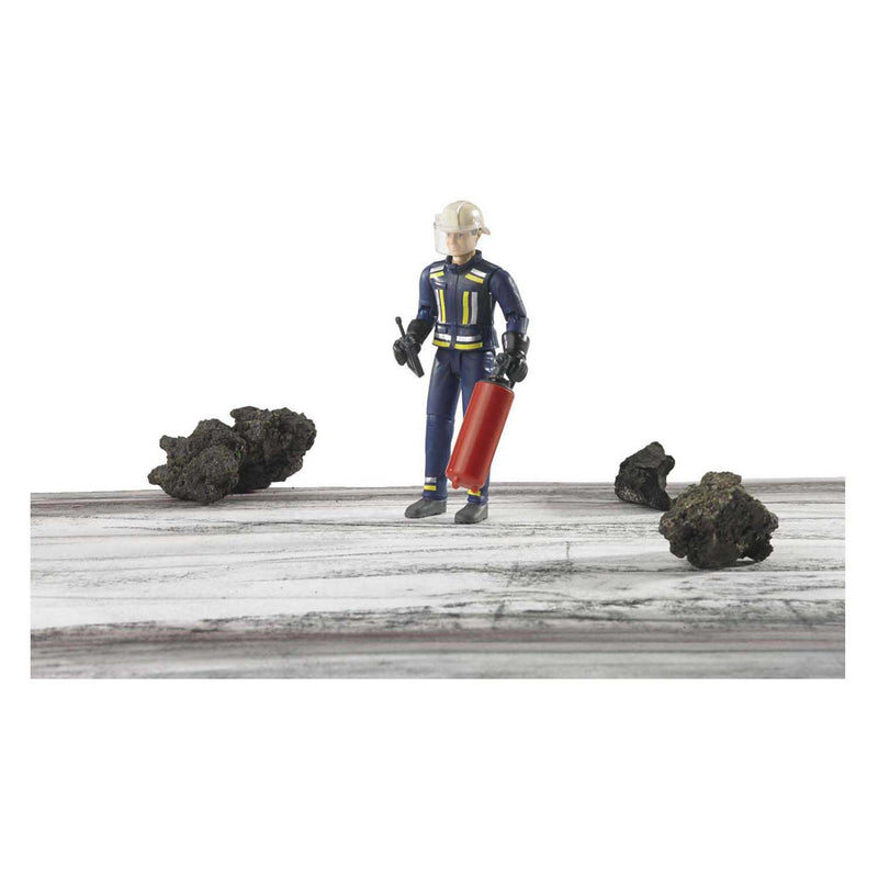 Load image into Gallery viewer, Bruder bworld brandweerman met toebehoren 1:16
