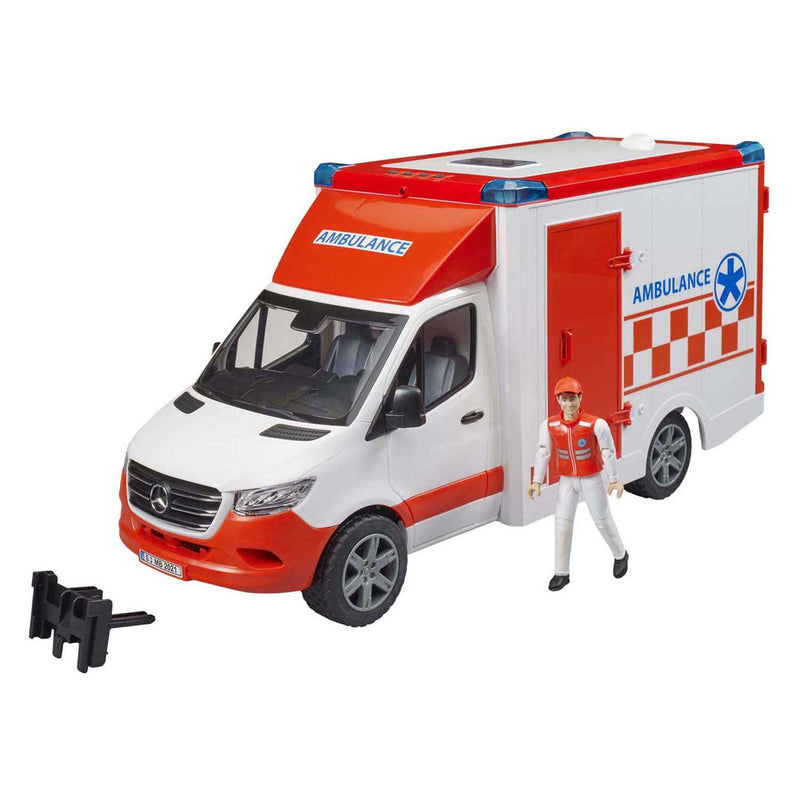 Afbeelding laden in galerijviewer, Bruder mercedes sprinter ambulance met ambulancebroeder - licht geluid - 2676
