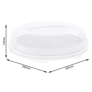 Rotho fresh taartdoos 355x345x116mm wit