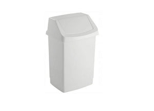 Curver click-it serie - prullenbak - 15l - wit - kunststof