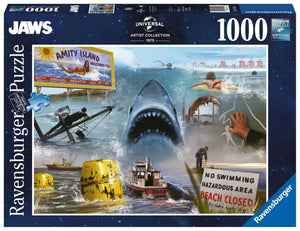 Ravensburger puzzel jaws - legpuzzel - 1000 stukjes