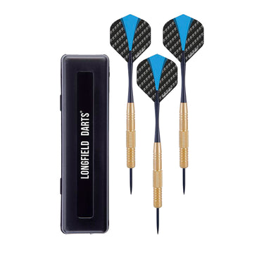 Longfield darts brass 22 gram in etui 3 stuks