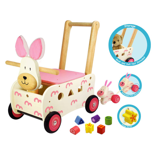 Loop- en sorteerwagen konijn