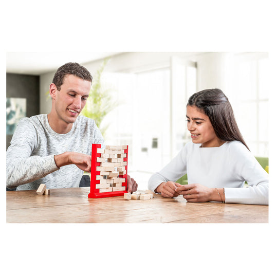 Longfield spel de vallende muur – 2 spelers – oog-handcoördinatie – spannend behendigheidsspel – engelhart