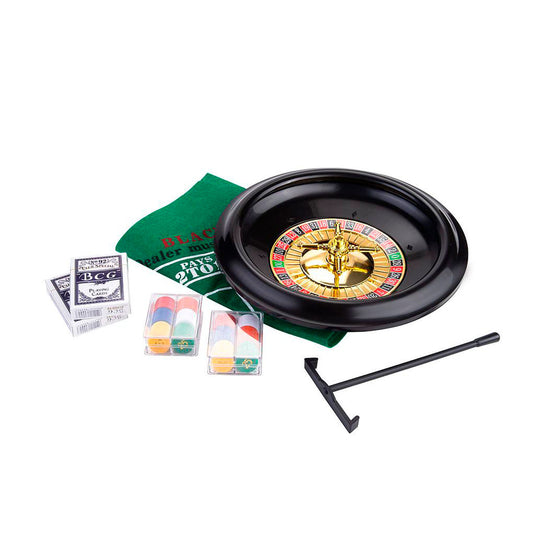 Longfield roulette black jack set compleet diameter 30cm