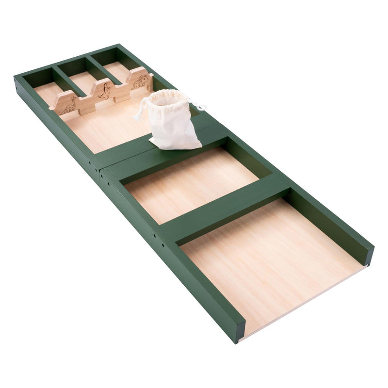 Load image into Gallery viewer, Longfield houten kinder sjoelbak dino, 80cm
