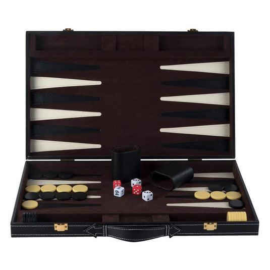 Engelhart backgammon 18 bruin en ivoor klassiek bordspel
