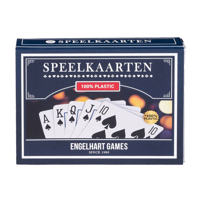 Afbeelding laden in galerijviewer, Longfield speelkaarten 100% plastic, 2 sets in kunststof doos poker bridge
