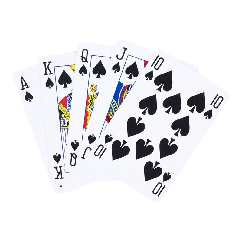 Afbeelding laden in galerijviewer, Longfield speelkaarten 100% plastic, 2 sets in kunststof doos poker bridge
