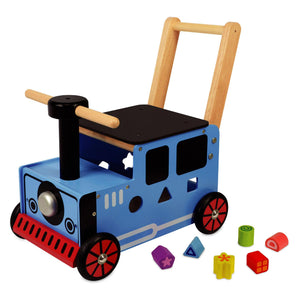 I'm toy loop- en duwwagen trein