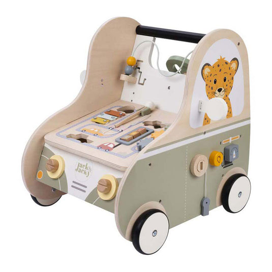 Jack jacky houten loopwagen auto jack jacky