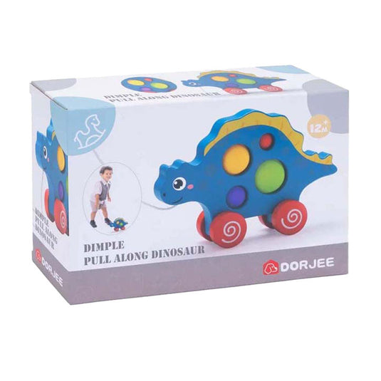 Dorjee houten trekfiguur dino