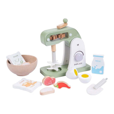 Houten super mixer set, 14dlg