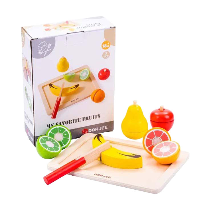 Load image into Gallery viewer, Dorjee houten snijset fruit
