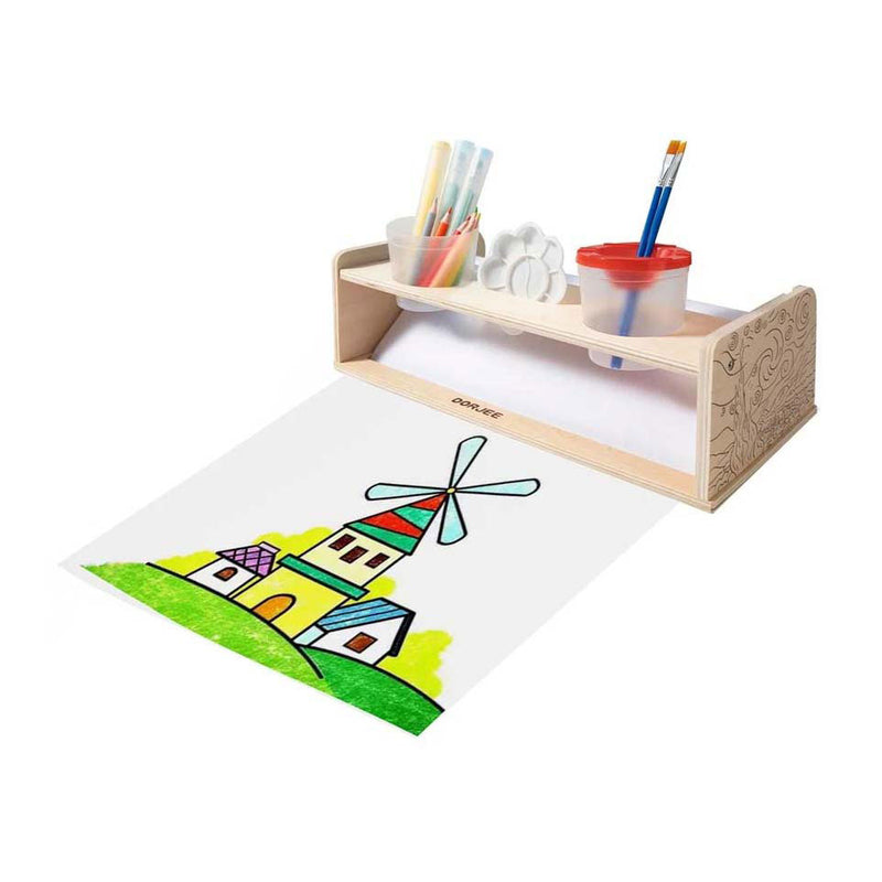 Afbeelding laden in galerijviewer, Dorjee papierrolhouder hout
