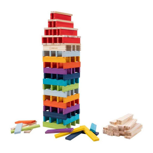 Dorjee Bouwplankjes set van 200 stuks multicolor
