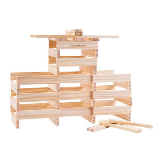 Dorjee Bouwplankjes set van 200 stuks multicolor