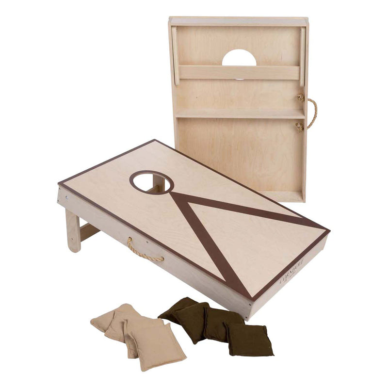 Afbeelding laden in galerijviewer, Engelhart cornhole – dubbel set – 90 x 60 cm – pine birchwood – inclusief 2 x 4 zakjes en draagtas – outdoor cornhole spel voor gezellig en competitief spel –
