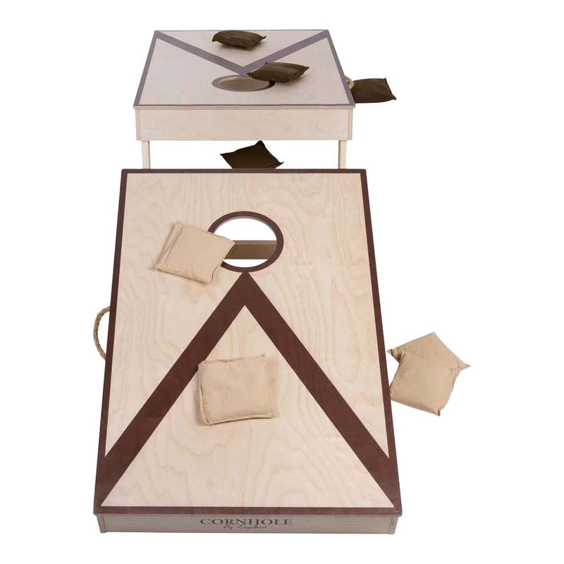 Afbeelding laden in galerijviewer, Engelhart cornhole – dubbel set – 90 x 60 cm – pine birchwood – inclusief 2 x 4 zakjes en draagtas – outdoor cornhole spel voor gezellig en competitief spel –
