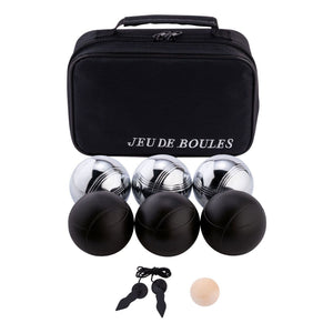 Jeu de boules set in tas