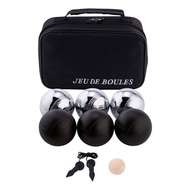 Jeu de boules set in tas