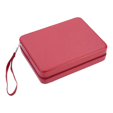 Engelhart backgammon reisspel met rits - rood