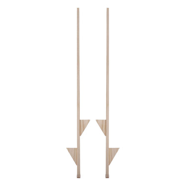 Stelten hout blank - 170cm