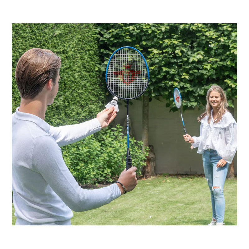 Chargez l'image dans la visionneuse de la galerie, Engelhart badmintonset - 2 shuttles en 2 rackets
