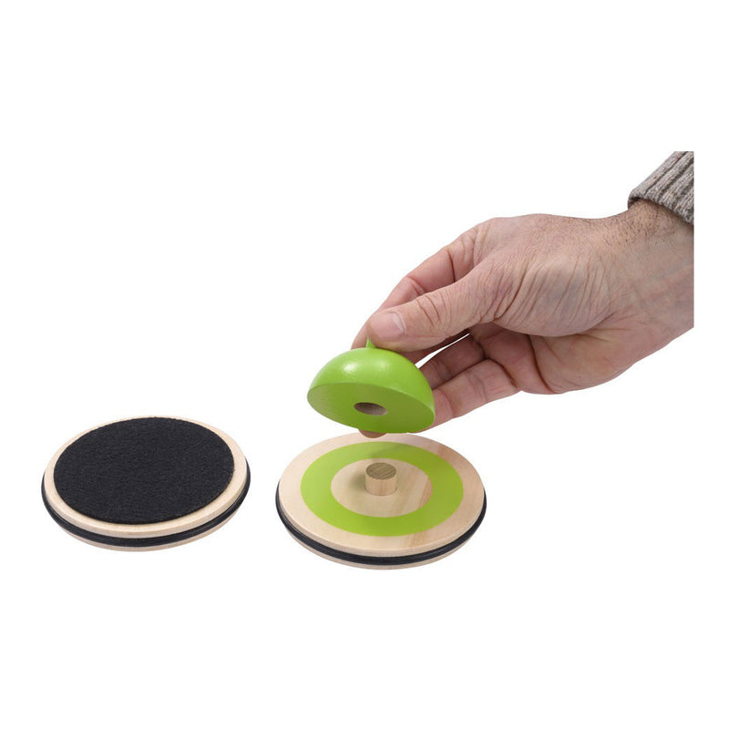 ギャラリービューアに画像をロードする, Engelhart indoor curling spel – houten speelset – tafel curling game – behendigheidsspel – inclusief 8 stones, 4 pionnen en target – gezelschapsspel –
