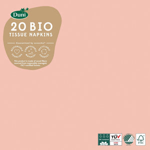 Duni servetten mellow rose 33x33cm