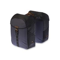 Load image into Gallery viewer, Basil Miles Dubbele Fietstas, waterdicht, Universal Bridge systeem, 34L, zwart antraciet
