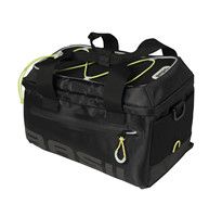 Load image into Gallery viewer, Basil Miles Trunkbag - Sportieve zwarte bagagedragertas voor sportievelingen - 7L - Zwart Lime
