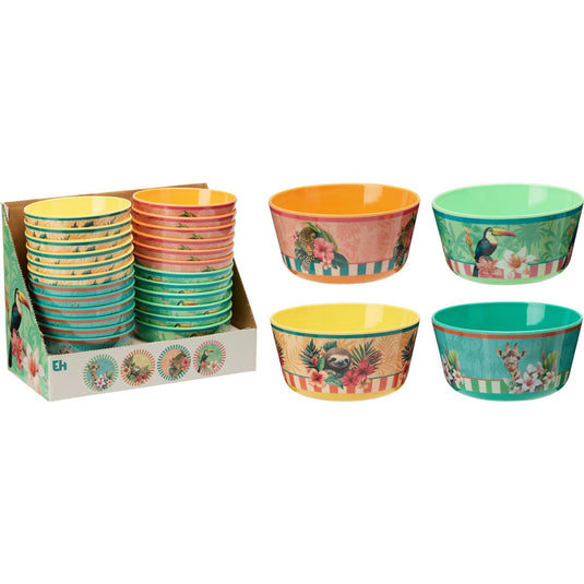 Excellent houseware schaal melamine ã˜14xh7cm 4 assorti