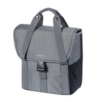 Basil go-single bag 18l 17765 grijs grey melee