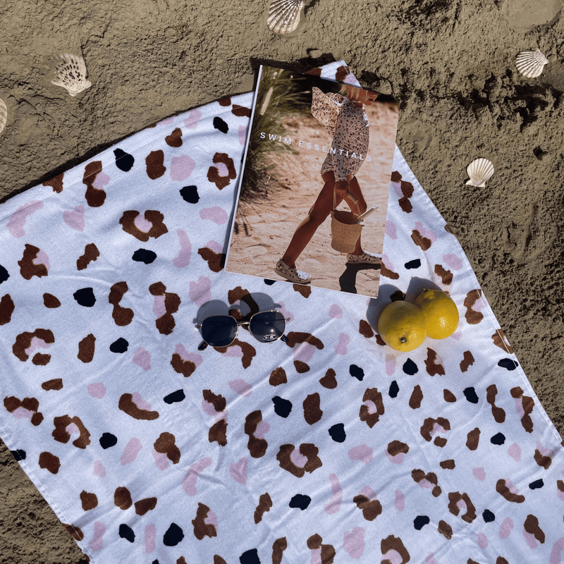 Load image into Gallery viewer, Leopard | katoenen strandlaken

