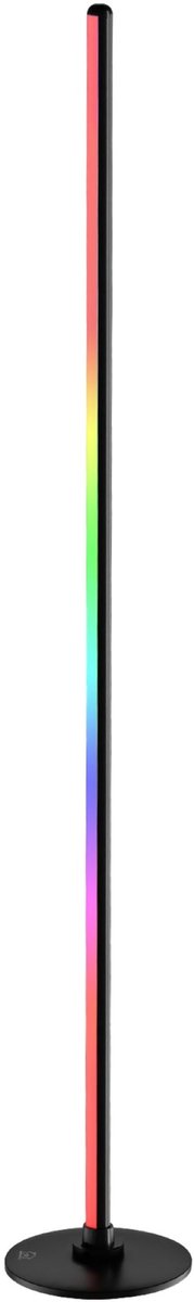 Deltaco smart home vloerlamp - rgbic verlichting - 1.35m hoog - app, alexa en google home