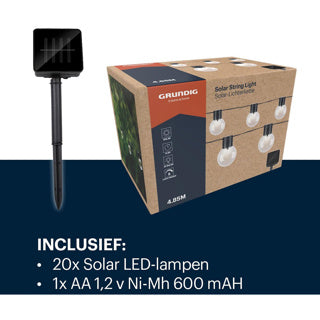 Load image into Gallery viewer, Tuinverlichtingslinger op zonne energie 4,9m | 2 stuks
