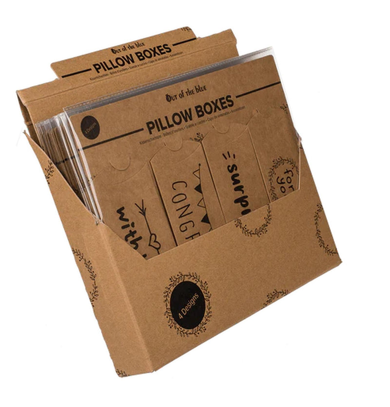 Load image into Gallery viewer, Out of the blue cadeaubox kraft papier met tekst 14x6cm
