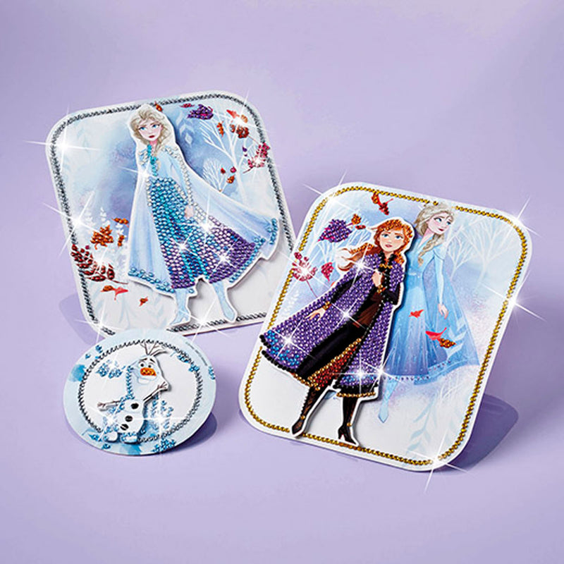 Load image into Gallery viewer, Totum Disney Frozen 2 - 3D kaarten met Strassteentjes
