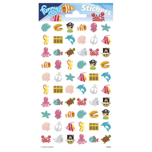 Totum stickervel puffy - oceaan