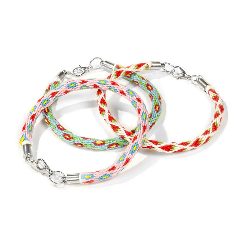 Load image into Gallery viewer, Armbandjes maken weven hobbydoos 12 x 6,5 cm totum | 3 stuks
