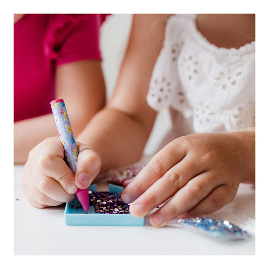 Totum unicorn knutselkoffer 2-in-1 knutselset armbandjes maken en diamond painting - creatief speelgoed meisjes vanaf 5 jaar cadeau tip knutselen sieradenpakket