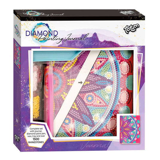 Totum diamond painting dagboek - flower mandala roze