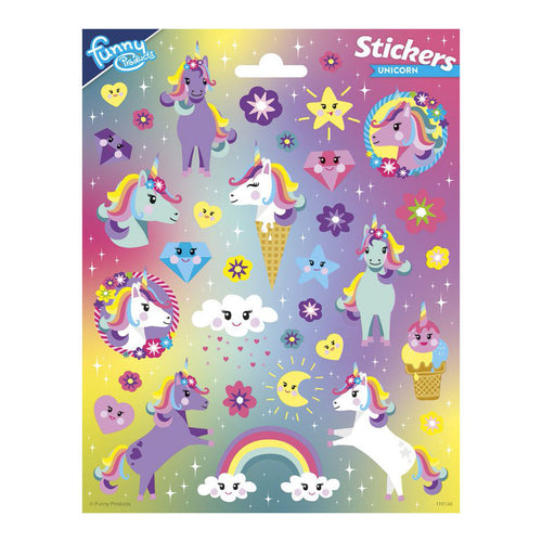 Totum stickervel eenhoorn