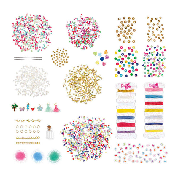 Afbeelding laden in galerijviewer, Totum xl armbandjes knutselset - 50 armbandjes maken 1700+ stuks - design shine happy bracelets fashion knutselset cadeau tip creatief speelgoed meisjes vanaf 6 jaar
