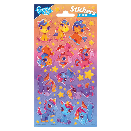 Totum stickervel eenhoorn